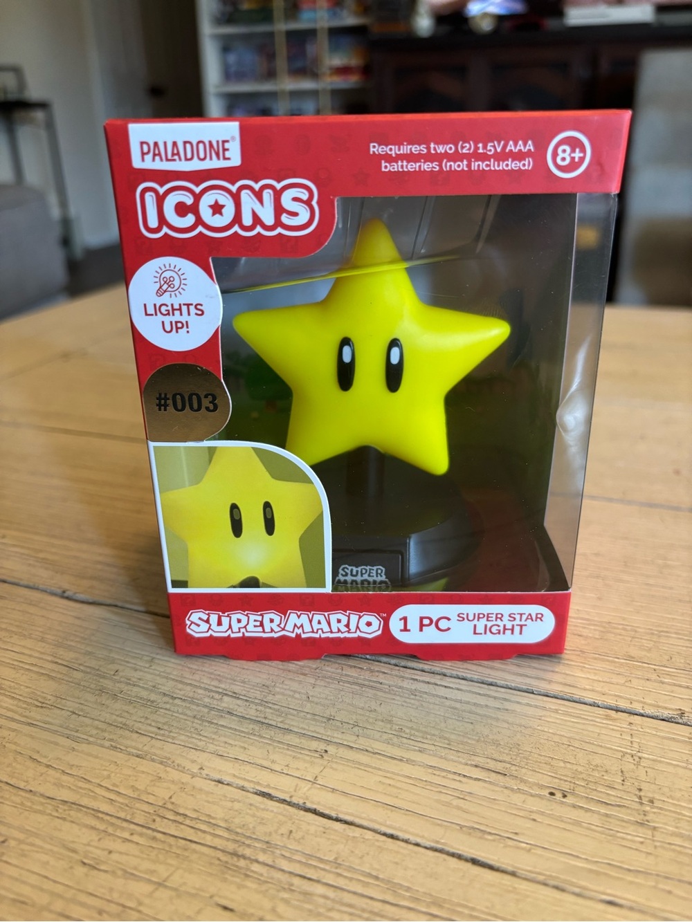 Super Mario Bros Super Star Light 3D Night Light Lamp Toy Paladone 003